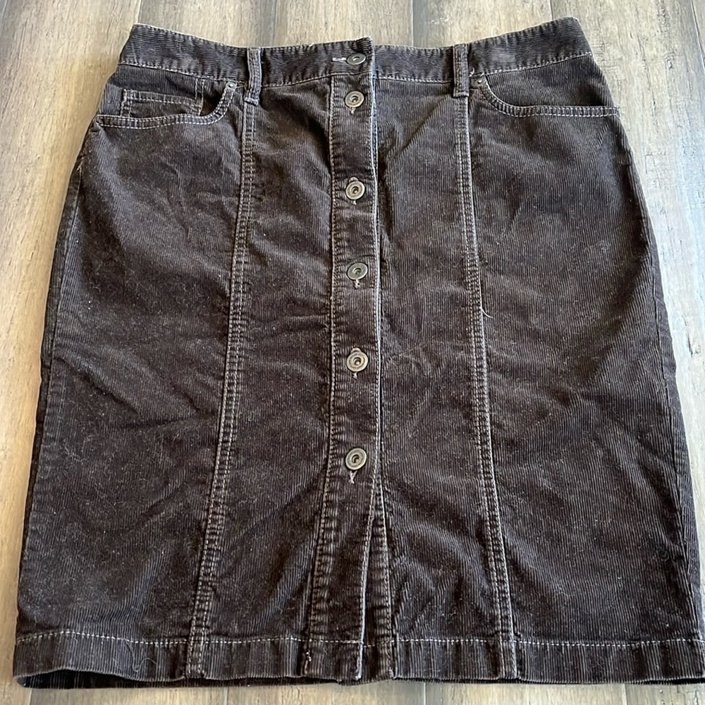 Ann Taylor Loft Brown corduroy Skirt